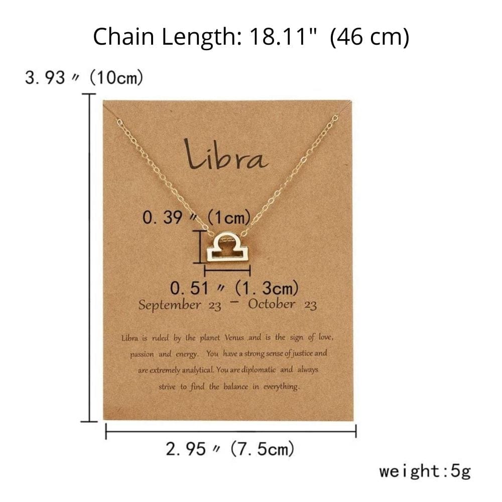 Libra Necklace - Birthmonth Deals