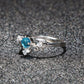 March Aquamarine Birthstone Ring - Birthmonth Deals