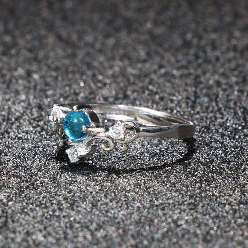 March Aquamarine Birthstone Ring - Birthmonth Deals