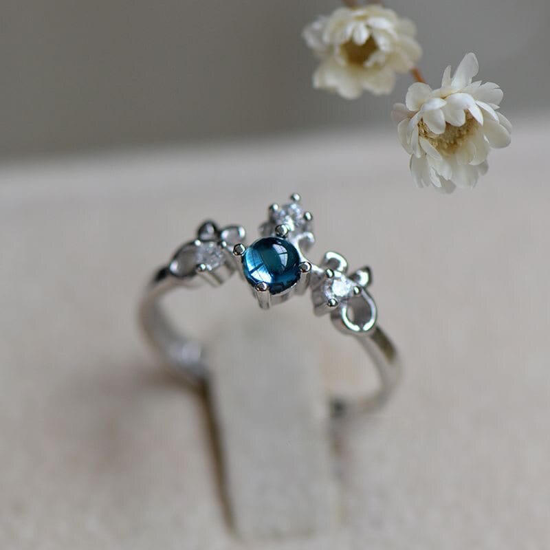 March Aquamarine Birthstone Ring - Birthmonth Deals