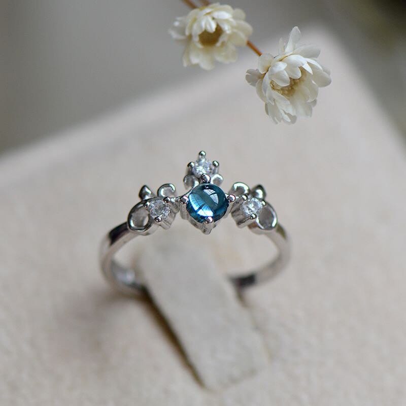 March Aquamarine Birthstone Ring - Birthmonth Deals