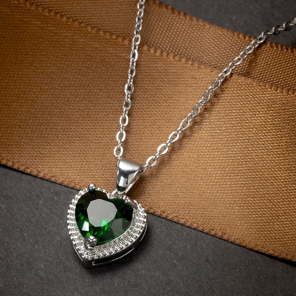 May Emerald Birthstone Necklace - Birthmonth Deals