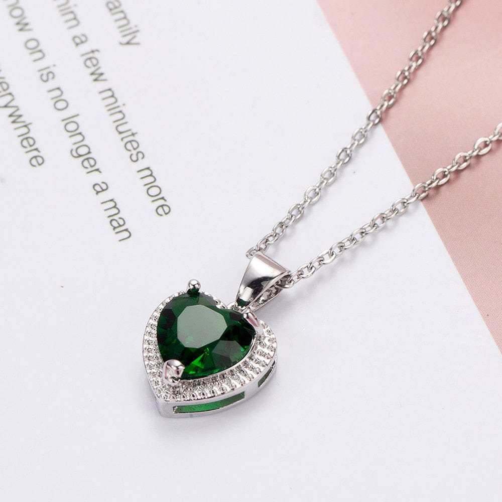 May Emerald Birthstone Necklace - Birthmonth Deals