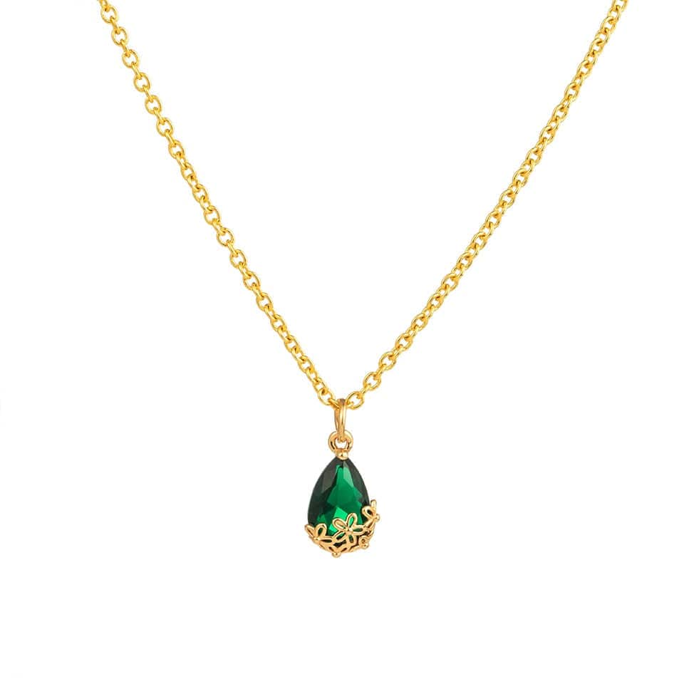 May Emerald Necklace - Birthmonth Deals