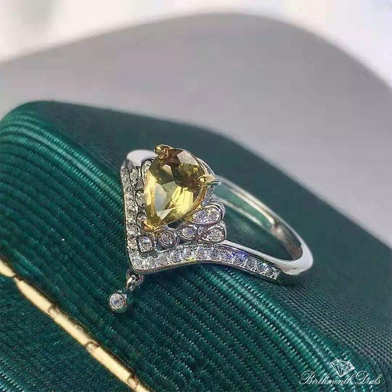 November Citrine Birthstone Ring - Birthmonth Deals