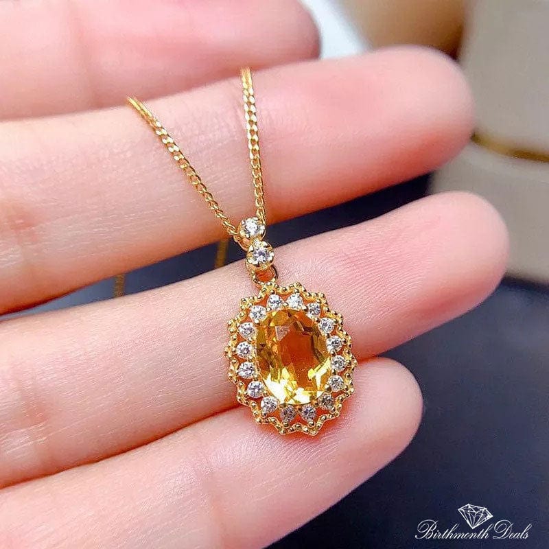 November Citrine Birthstone Jewelry Set - Birthmonth Deals