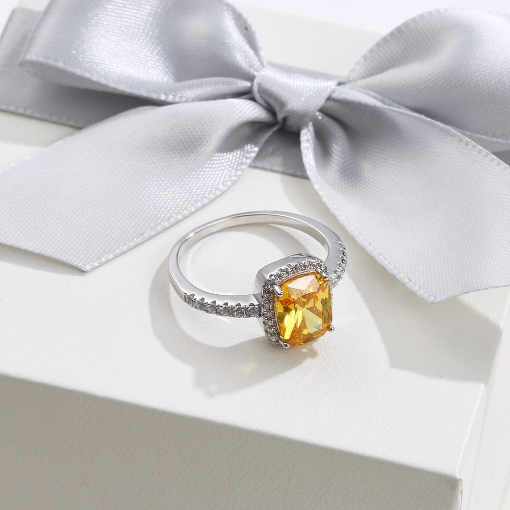 November Citrine Birthstone Ring - Birthmonth Deals