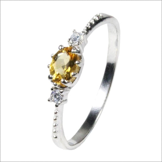 November Topaz Birthstone Ring - Birthmonth Deals