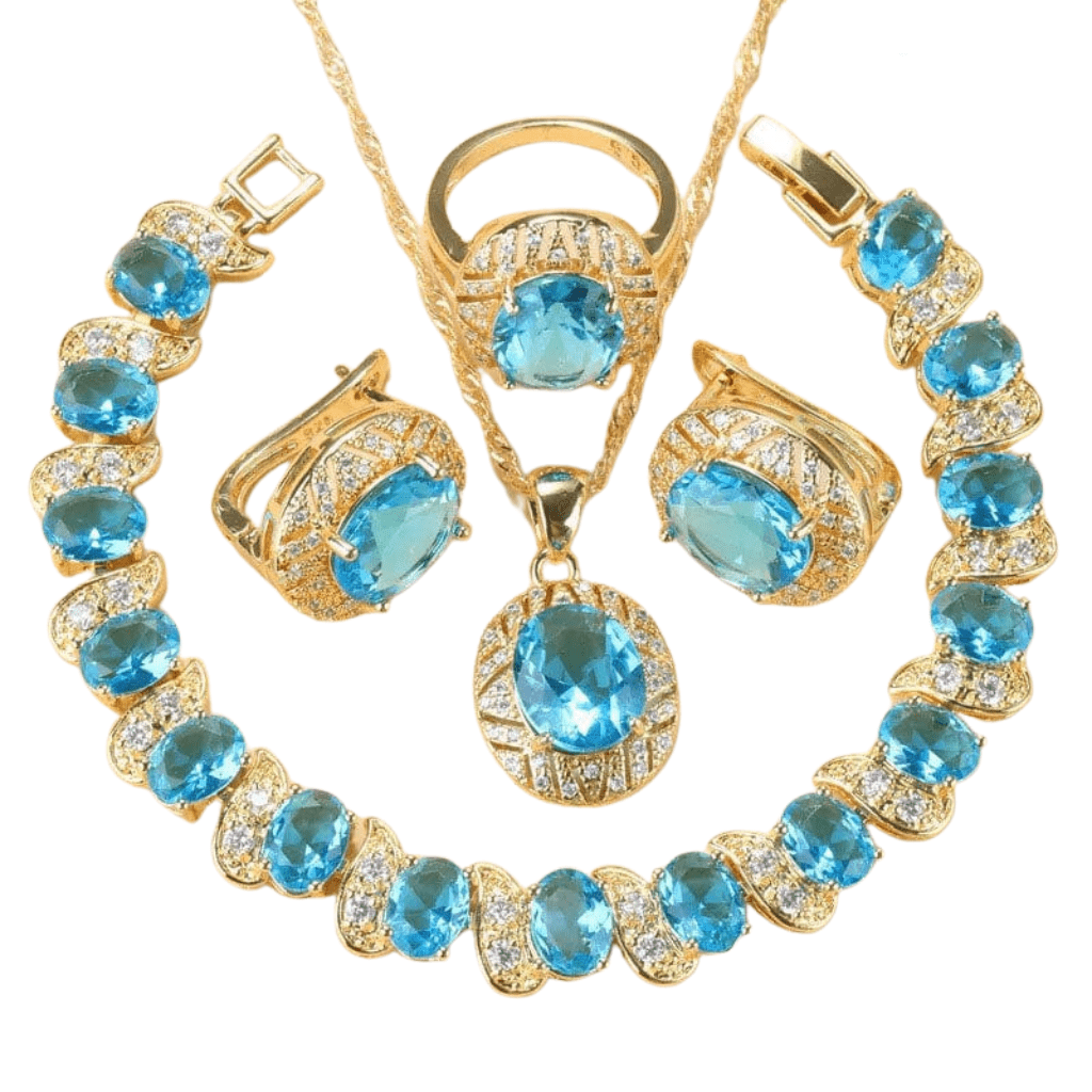 December Zircon Birthstone Jewelry Set