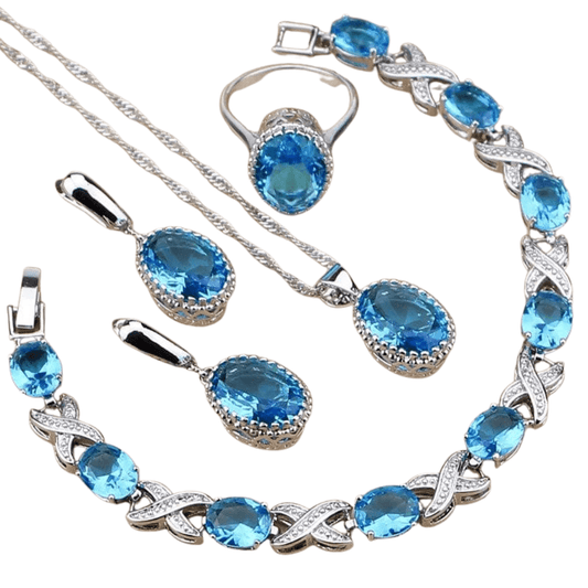 December Zircon Birthstone Jewelry Set