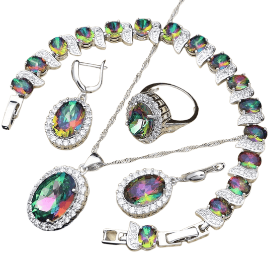 June Alexandrite Birthstone Jewelry Set