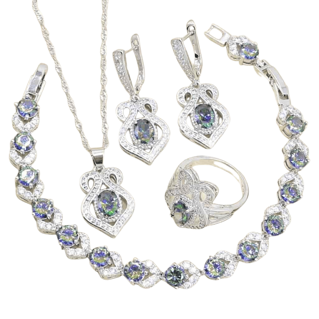 June Alexandrite Birthstone Jewelry Set