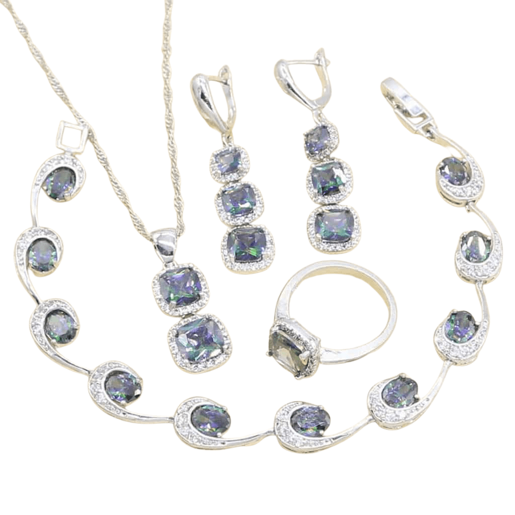 June Alexandrite Birthstone Jewelry Set