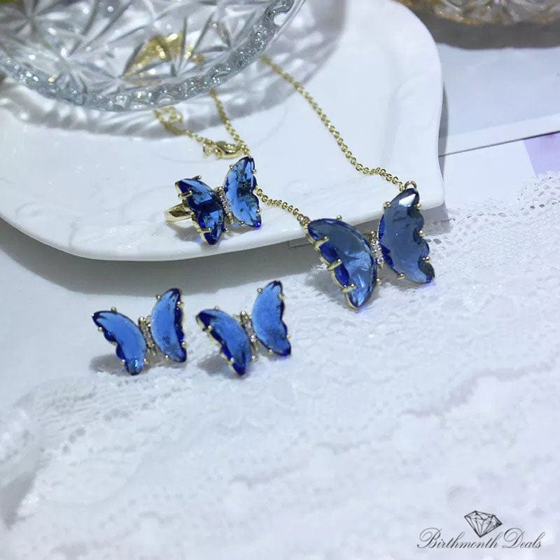 September Sapphire Birthstone Jewelry Set - Birthmonth Deals