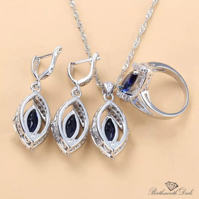 September Sapphire Birthstone Jewelry Set - Birthmonth Deals