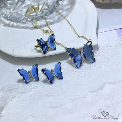 September Sapphire Birthstone Jewelry Set - Birthmonth Deals