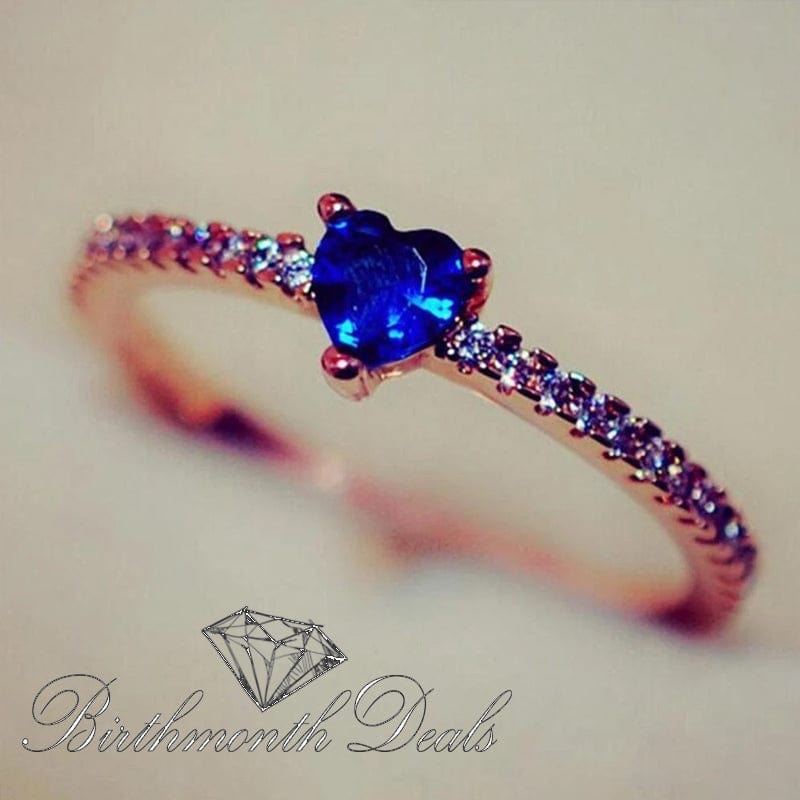 September Sapphire Birthstone Ring - Birthmonth Deals