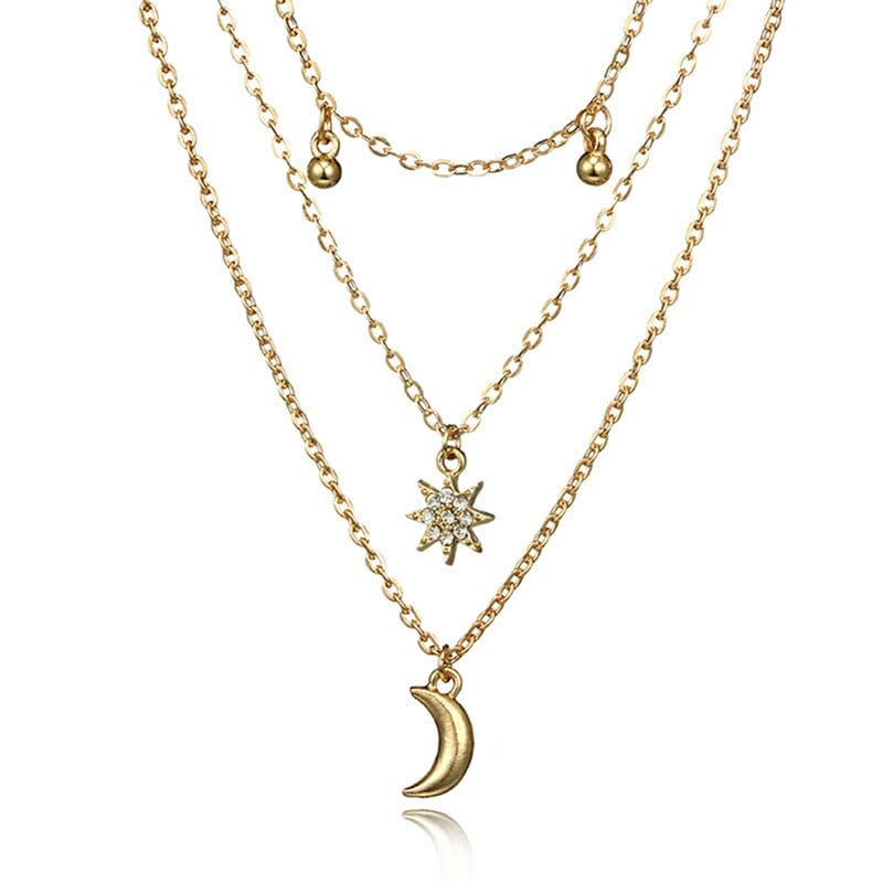 Sun Moon Bohemian Necklace - Birthmonth Deals