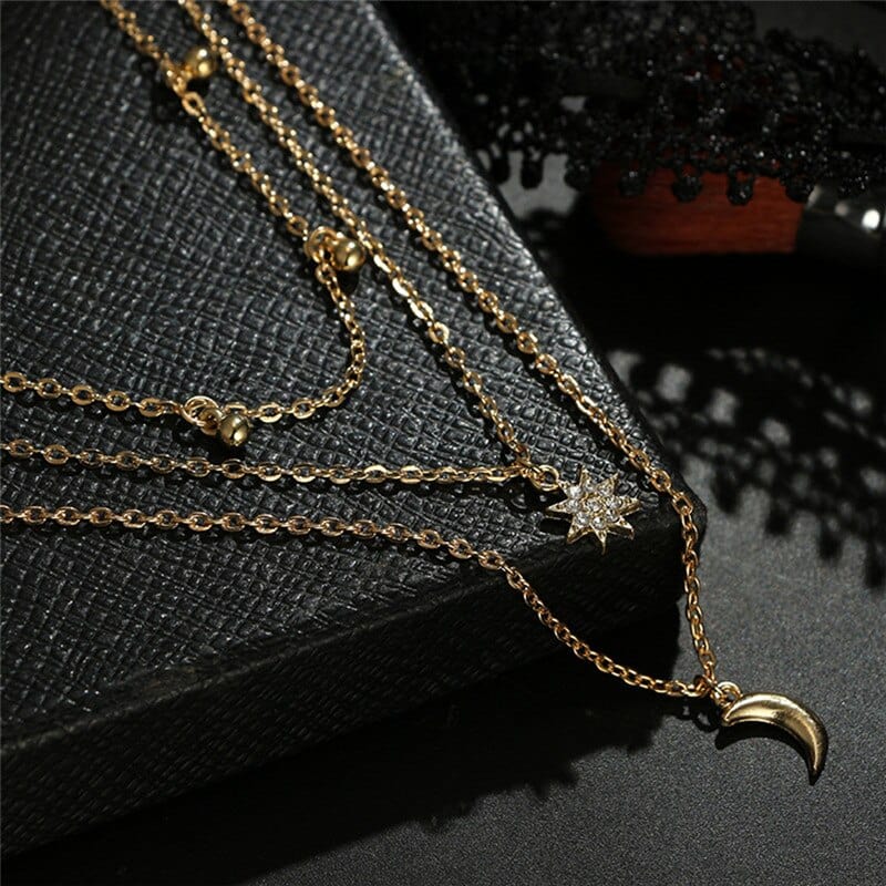 Sun Moon Bohemian Necklace - Birthmonth Deals
