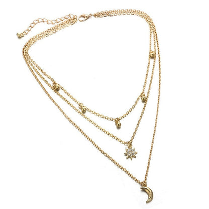Sun Moon Bohemian Necklace - Birthmonth Deals
