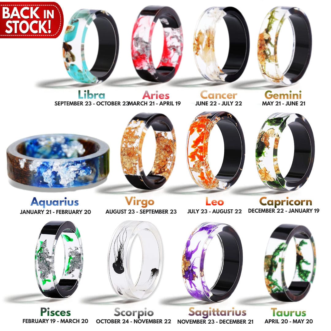 Zodiac Ring - BUY 1 GET 1 FREE - Birthmonth Deals